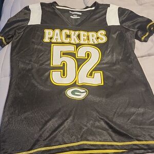 NFL Black and White Jersey with Long Sleeves